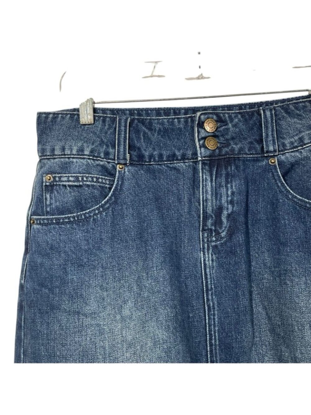 BDG Urban Outfitters Womens Denim Maxi Skirt Sz M New With Tags - Picture 2 of 10